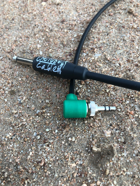 Low-Profile Right Angle Sennheiser Wireless Instrument Pack Upgrade Cable - Black