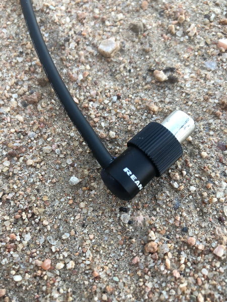 Low-Profile Right Angle Shure GLXD16 / ULXD / UR1 Wireless Instrument Pack Upgrade Cable - Black