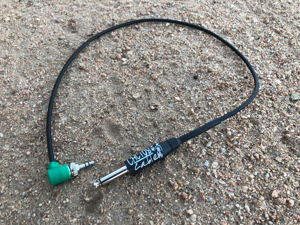 Low-Profile Right Angle Sennheiser Wireless Instrument Pack Upgrade Cable - Black